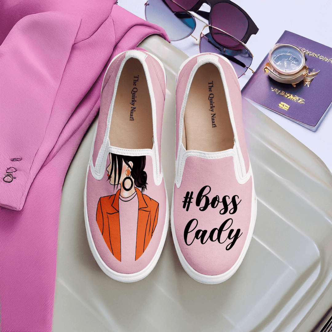 Boss Lady Slipons - The Quirky Naari