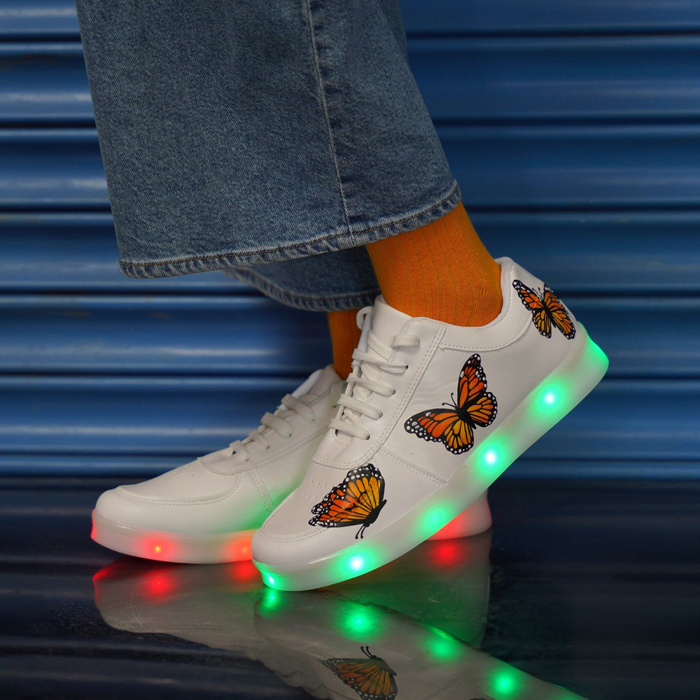 Gypsy Butterfly Sneakers - Light Me Up - The Quirky Naari