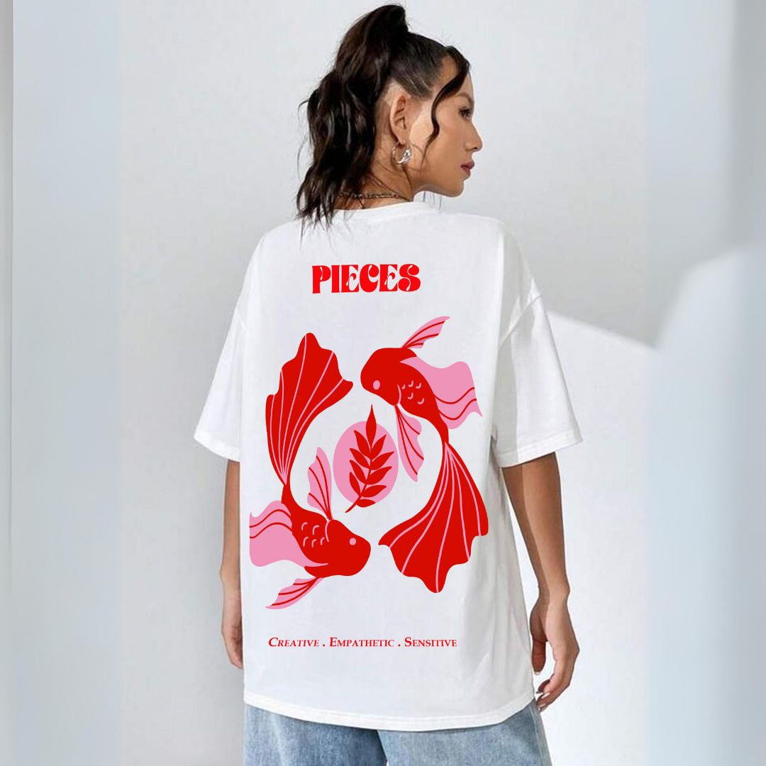 Zodiac T-shirt - Pisces - The Quirky Naari