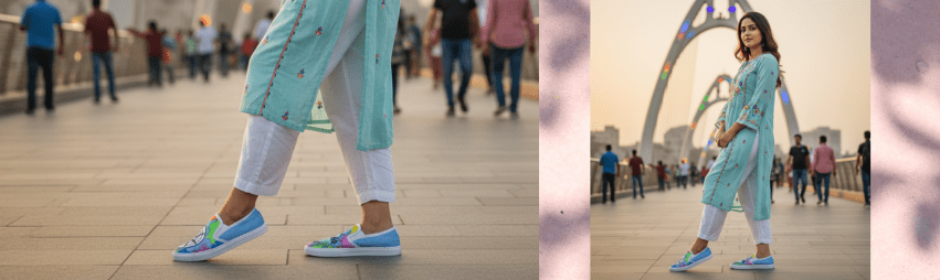 Best Quirky Slipons in Jaipur – Colourful, Comfy & Crafted for the Pink City - The Quirky Naari