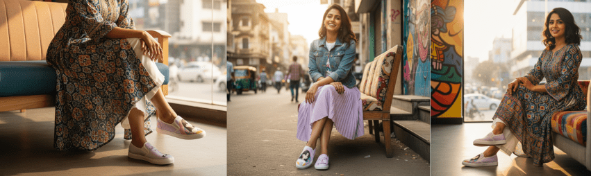 Best Quirky Slipons in Surat – Bold, Breezy & Built for Comfort - The Quirky Naari