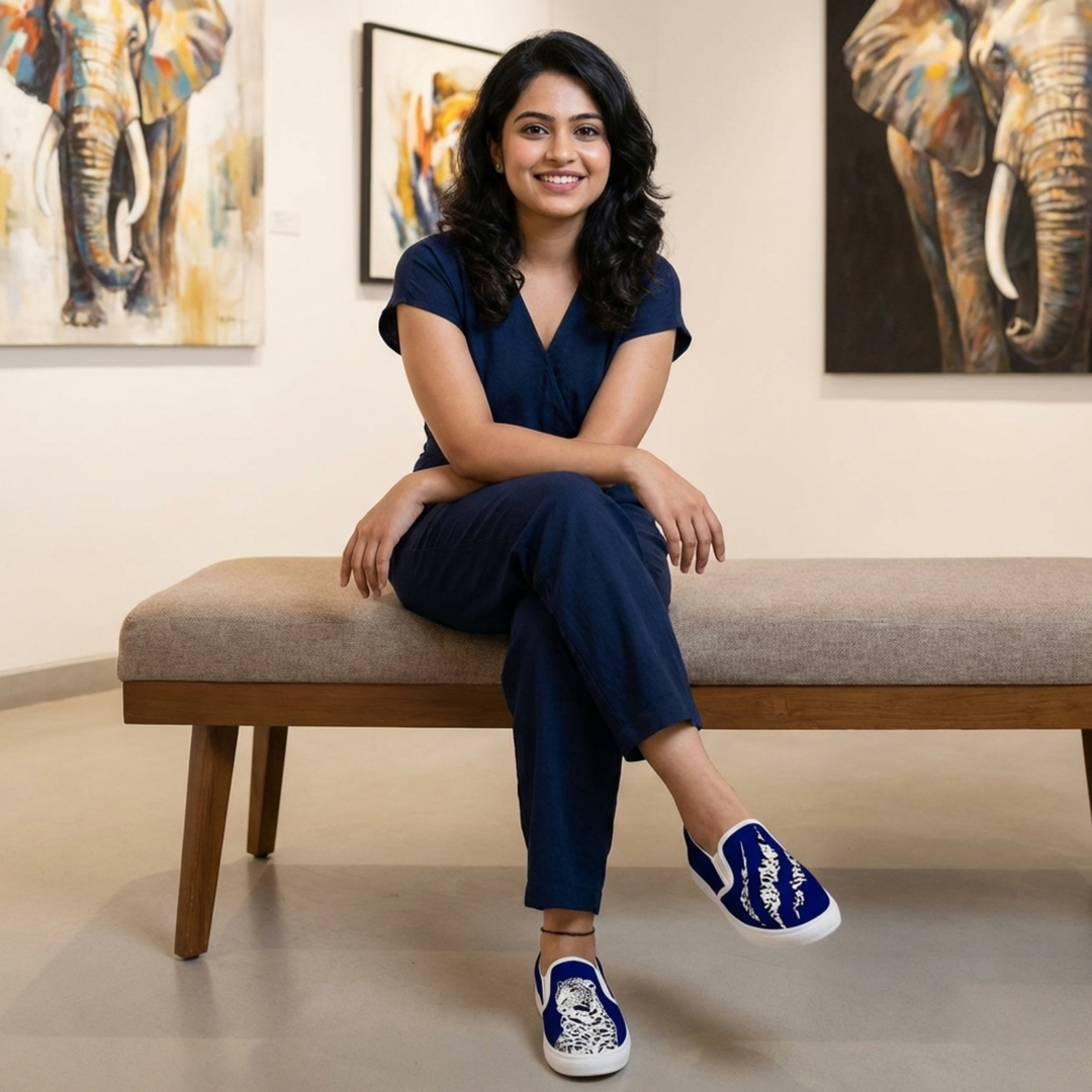 Bleached Tiger Slipons