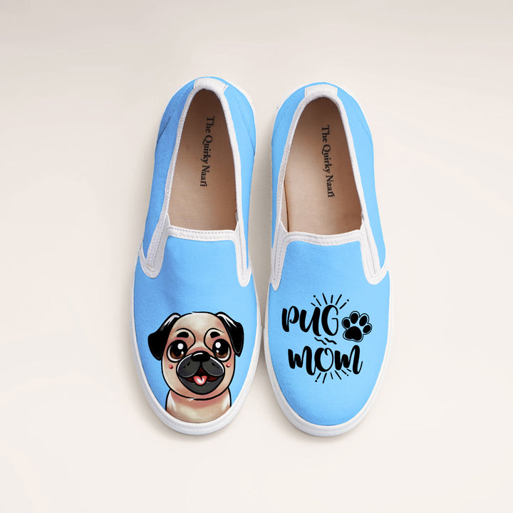 Pug Mom Slipons