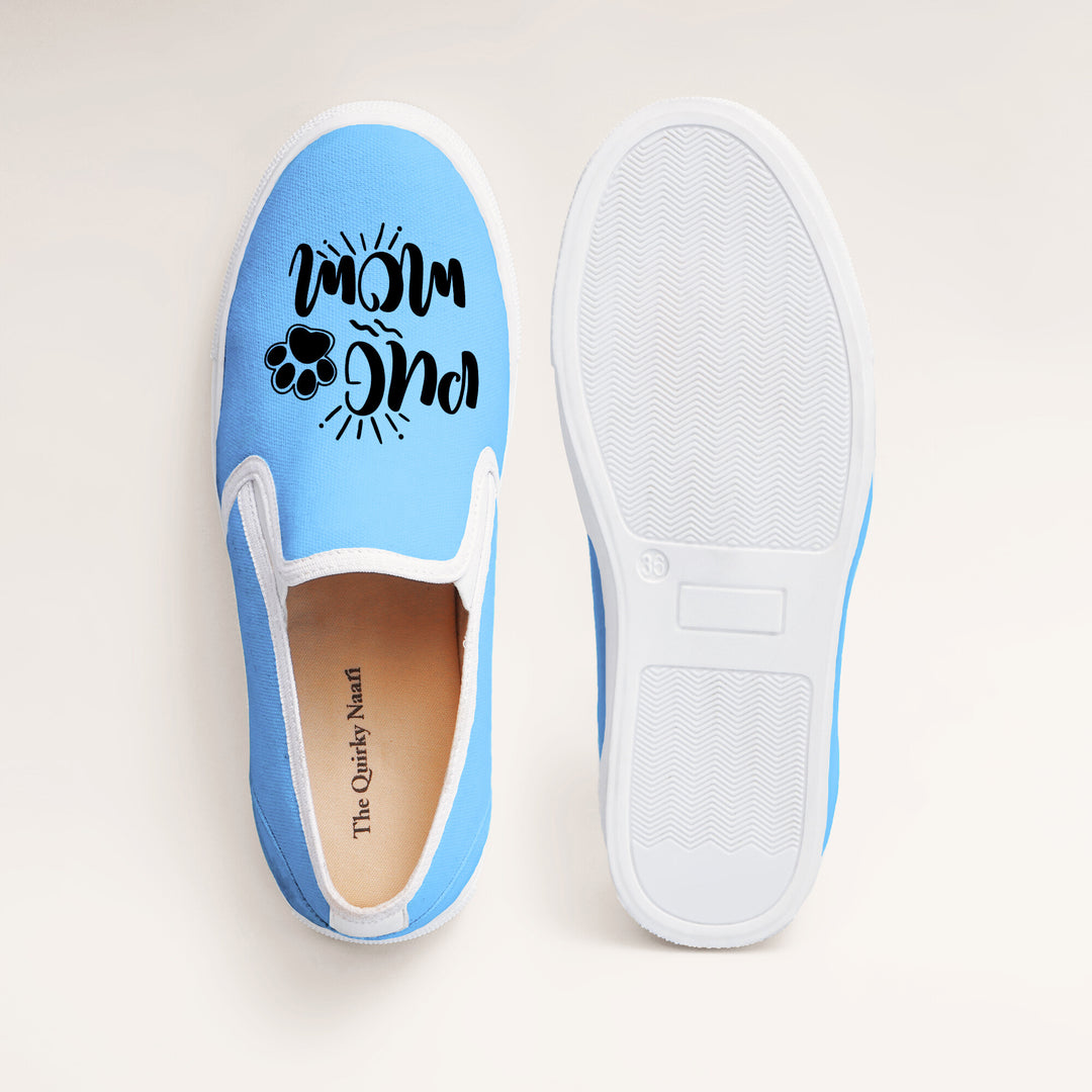 Pug Mom Slipons