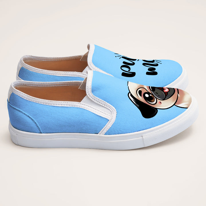 Pug Mom Slipons