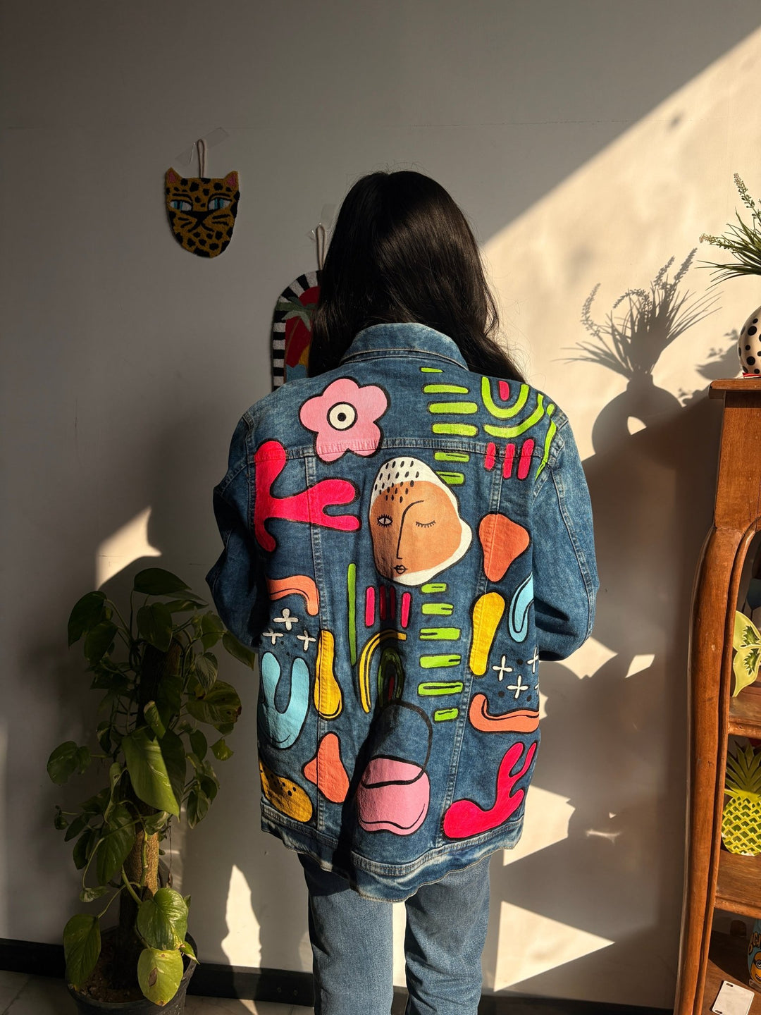 Abstract art jacket - The Quirky Naari