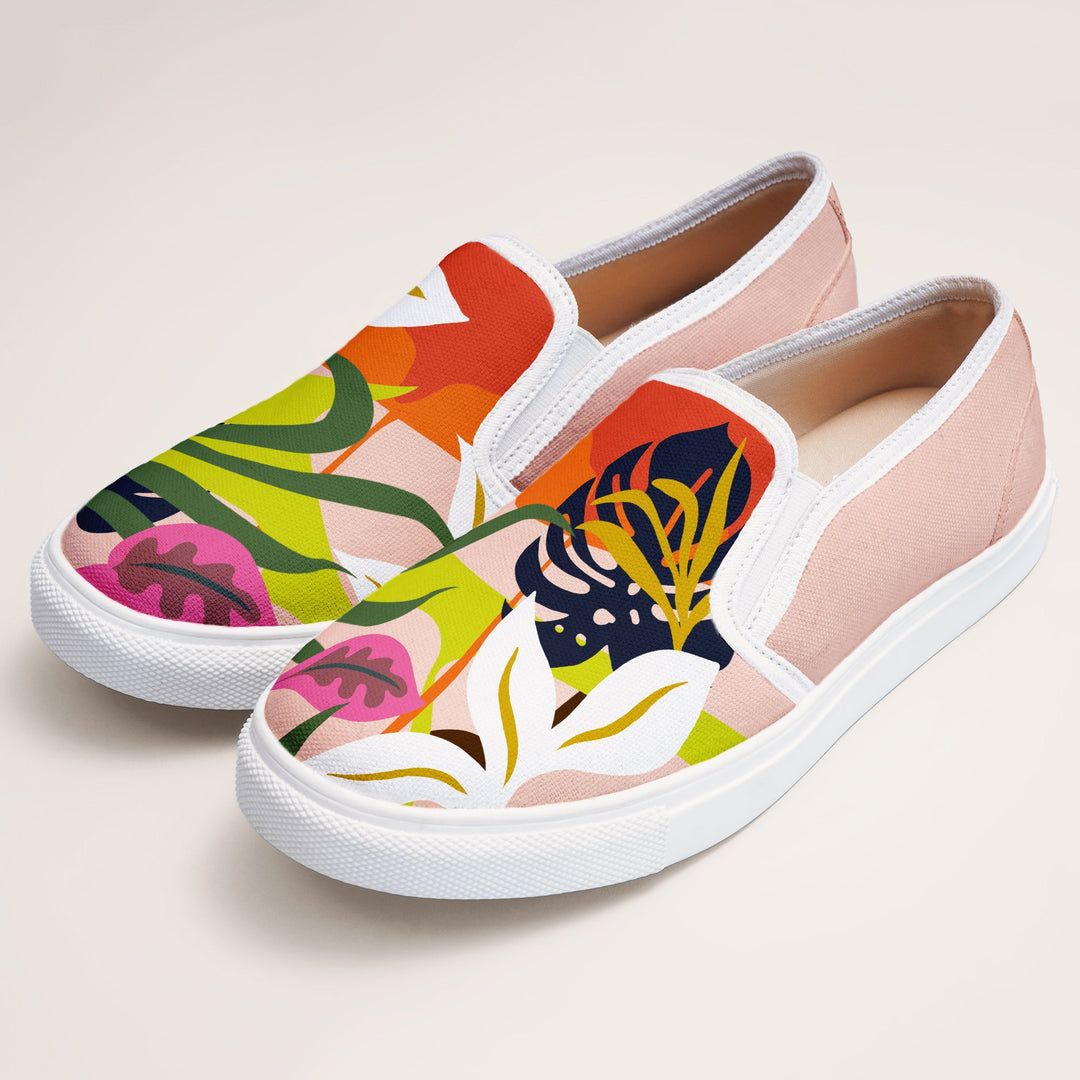 Abstract Floral Slipons - The Quirky Naari