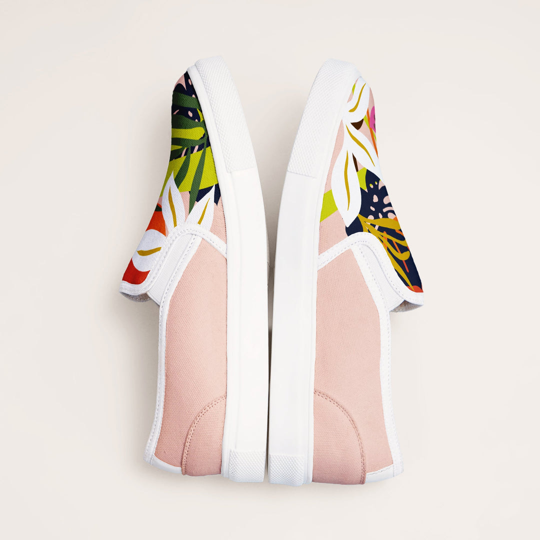 Abstract Floral Slipons - The Quirky Naari