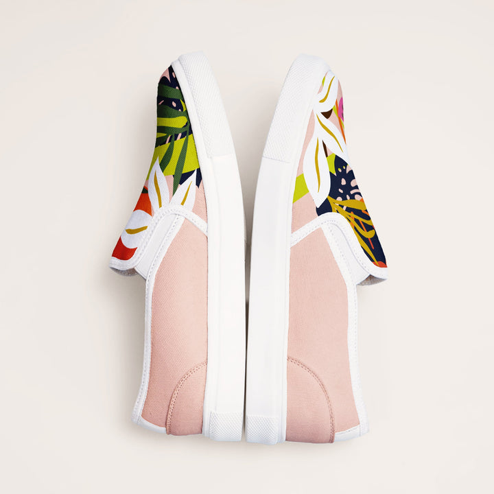 Abstract Floral Slipons - The Quirky Naari