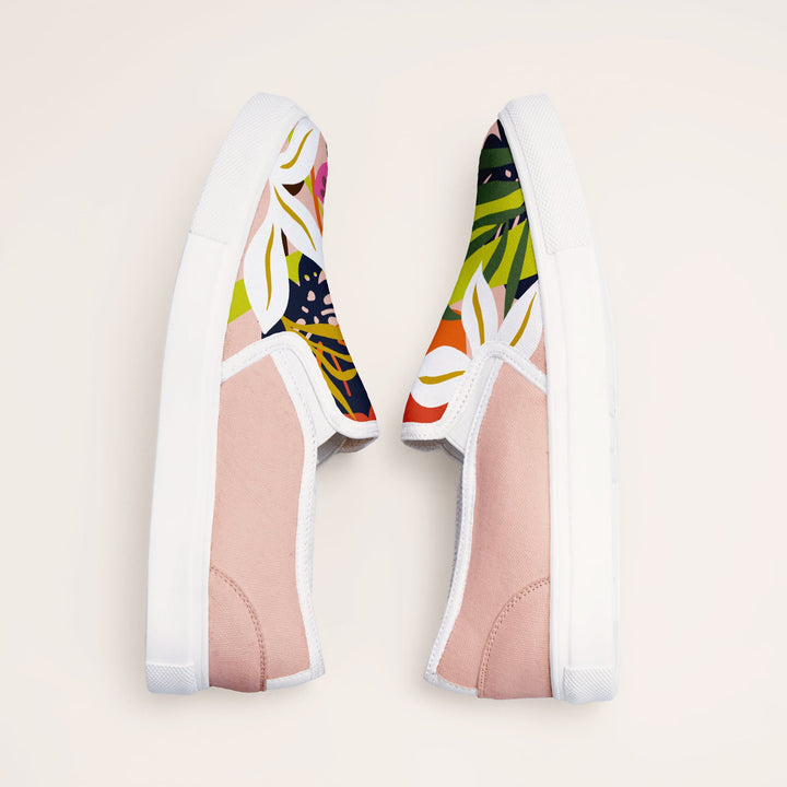 Abstract Floral Slipons - The Quirky Naari