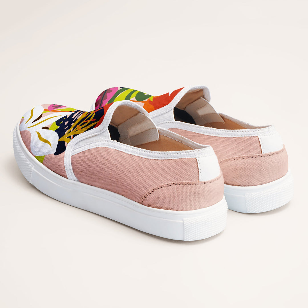 Abstract Floral Slipons - The Quirky Naari