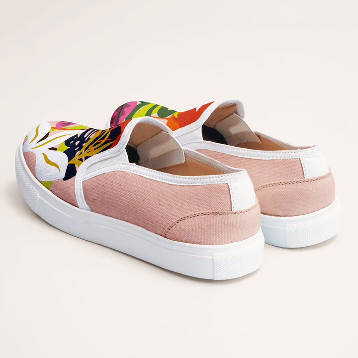 Abstract Floral Slipons - The Quirky Naari