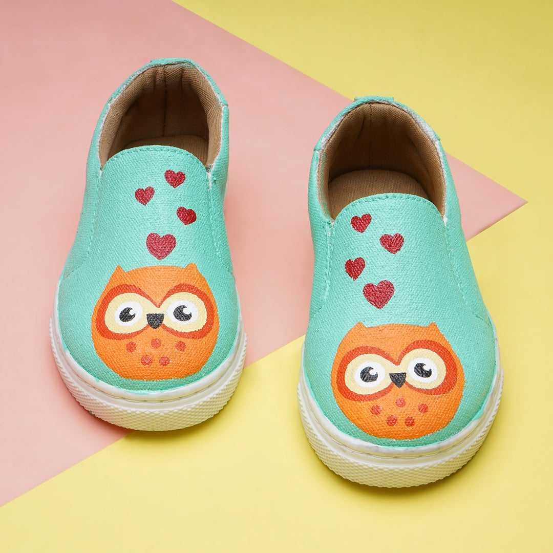 Baby Owl Slipons - The Quirky Naari