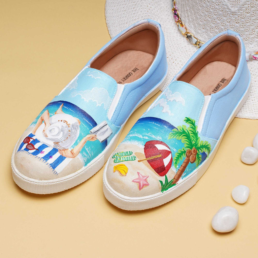 Beach Breeze Slipons - The Quirky Naari