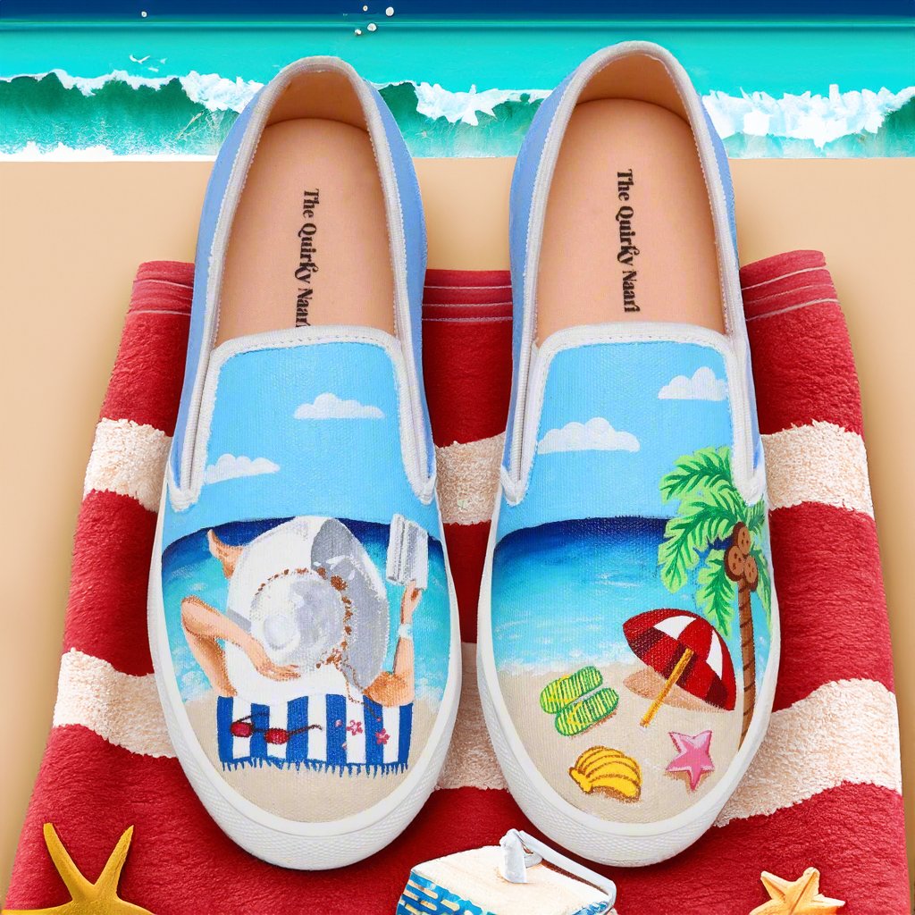 Beach Breeze Slipons - The Quirky Naari