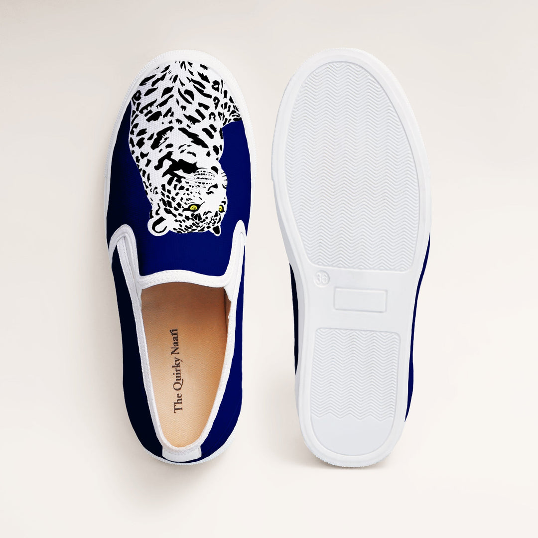 Bleached Tiger Slipons - The Quirky Naari