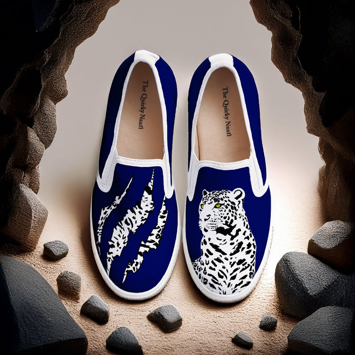 Bleached Tiger Slipons - The Quirky Naari