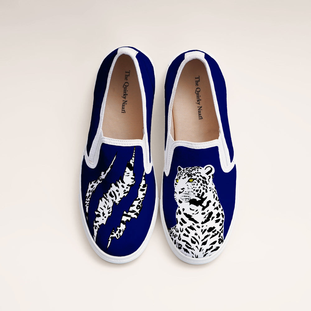 Bleached Tiger Slipons - The Quirky Naari