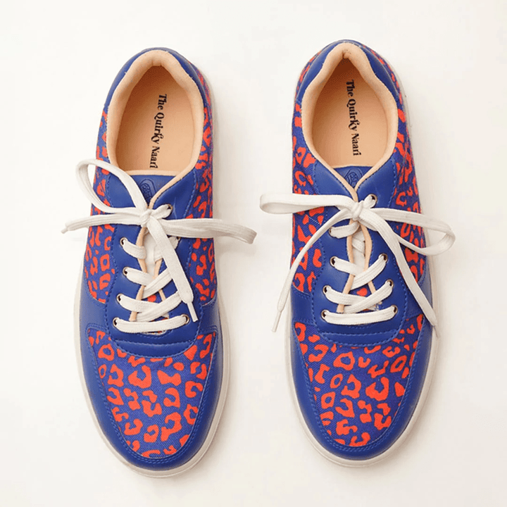 Blue Wildcat Sneakersa - The Quirky Naari