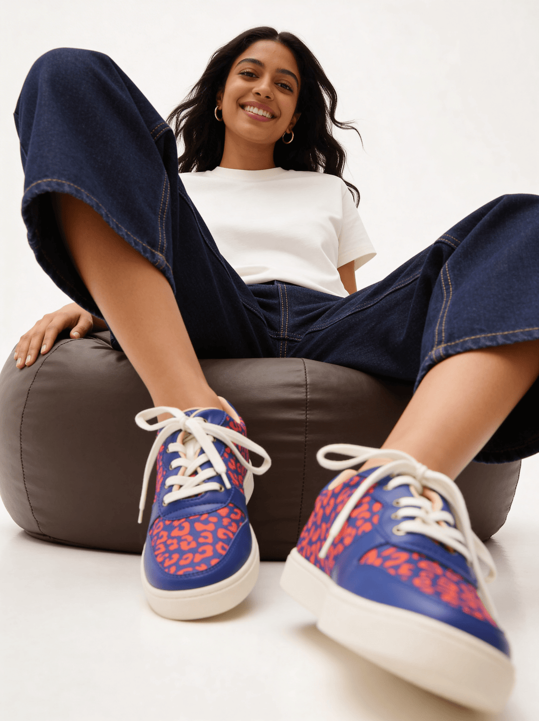 Blue Wildcat Sneakersa - The Quirky Naari