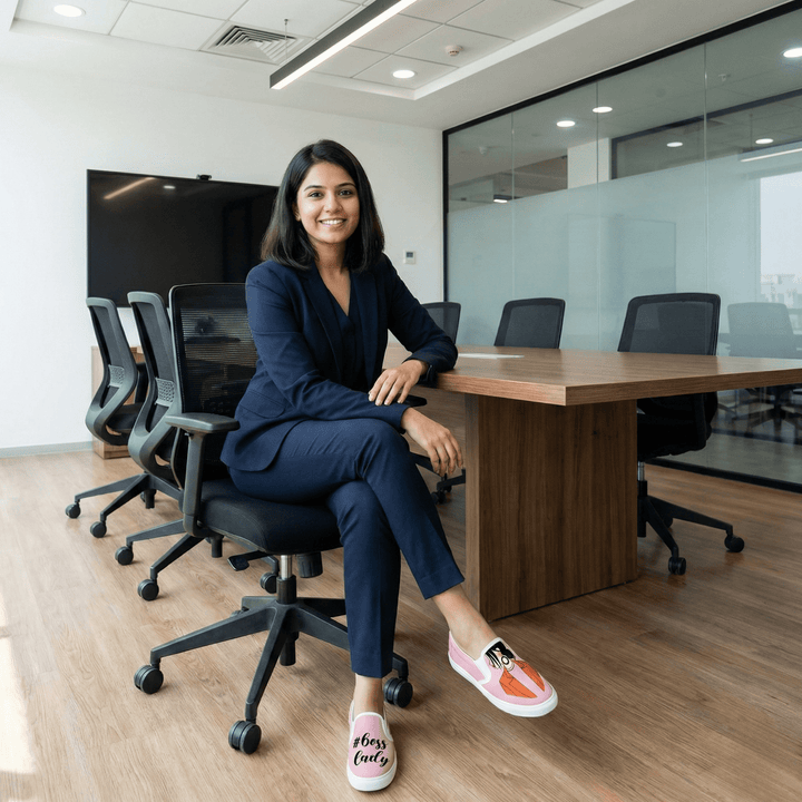 Boss Lady Slipons - The Quirky Naari