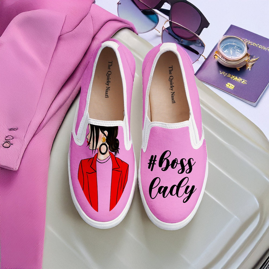 Boss Lady Slipons - The Quirky Naari