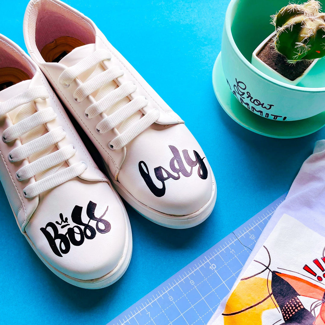 Boss Lady Sneakers - The Quirky Naari