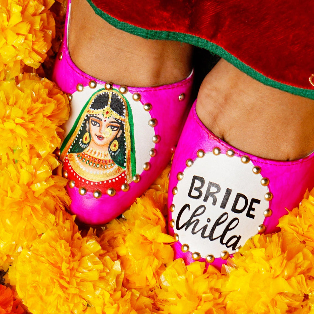 Bridal Block Heels - The Quirky Naari