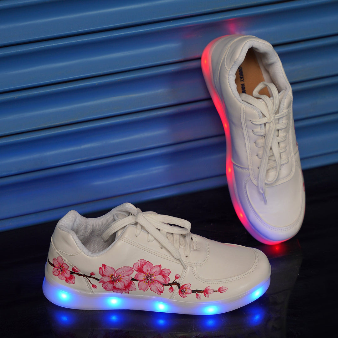Cherry Blossom Sneakers - Light Me Up - The Quirky Naari