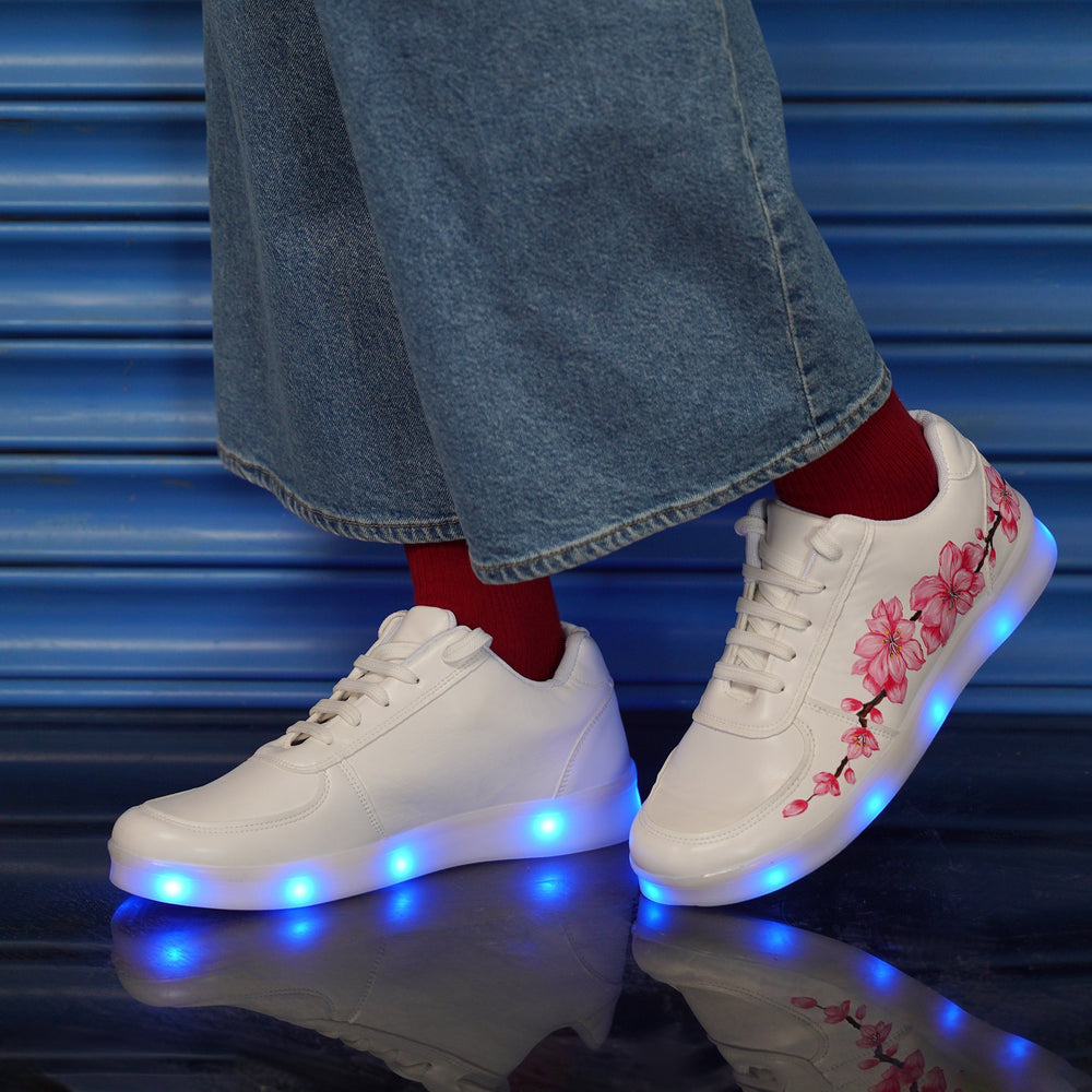 Cherry Blossom Sneakers - Light Me Up - The Quirky Naari