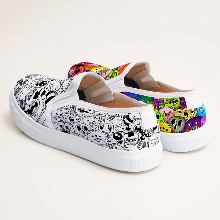 Color Me Up Slipons - The Quirky Naari