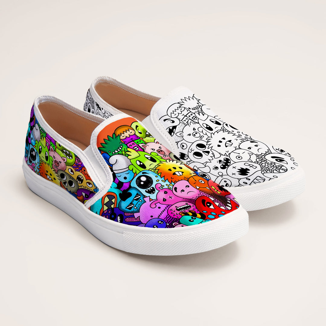 Color Me Up Slipons - The Quirky Naari