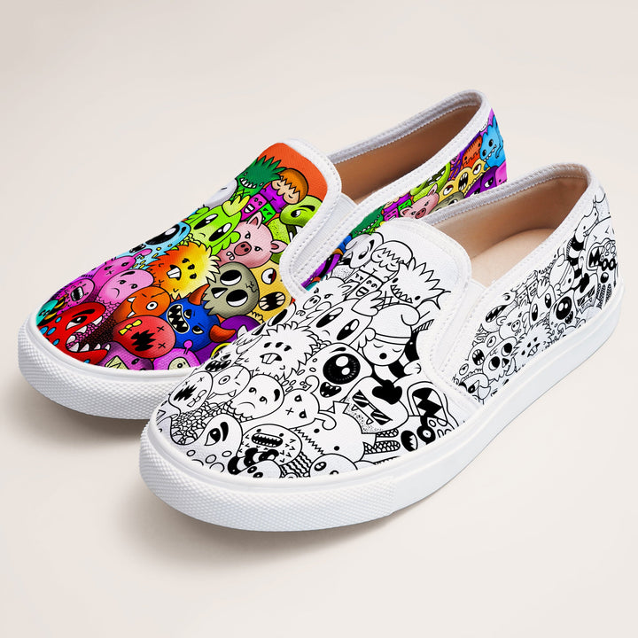 Color Me Up Slipons - The Quirky Naari