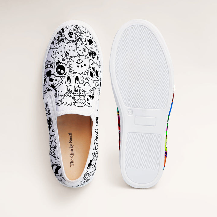 Color Me Up Slipons - The Quirky Naari