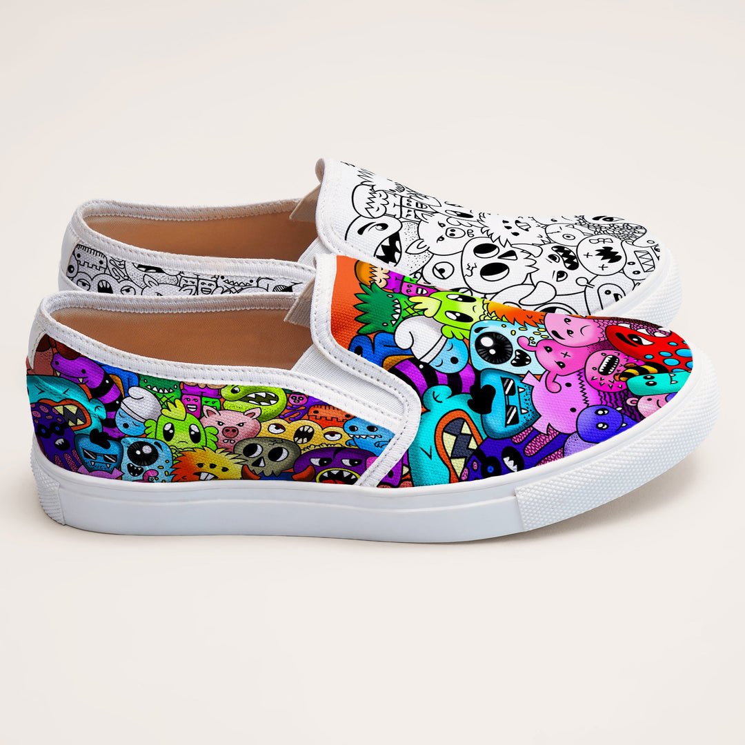 Color Me Up Slipons - The Quirky Naari