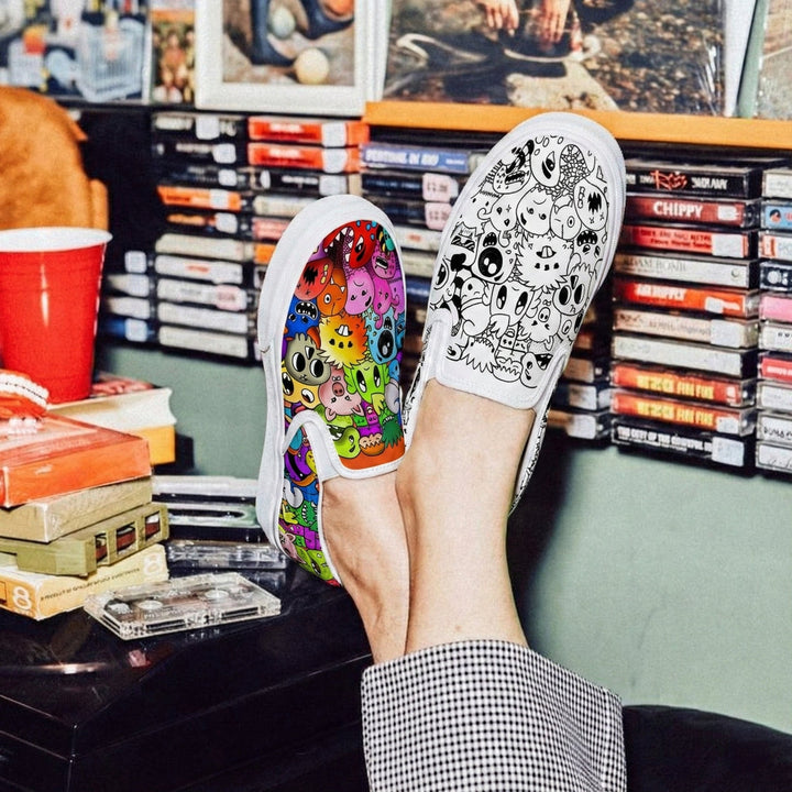 Color Me Up Slipons - The Quirky Naari