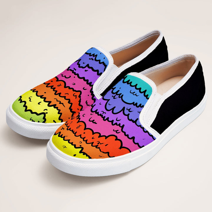 Color Melting Slipons - The Quirky Naari