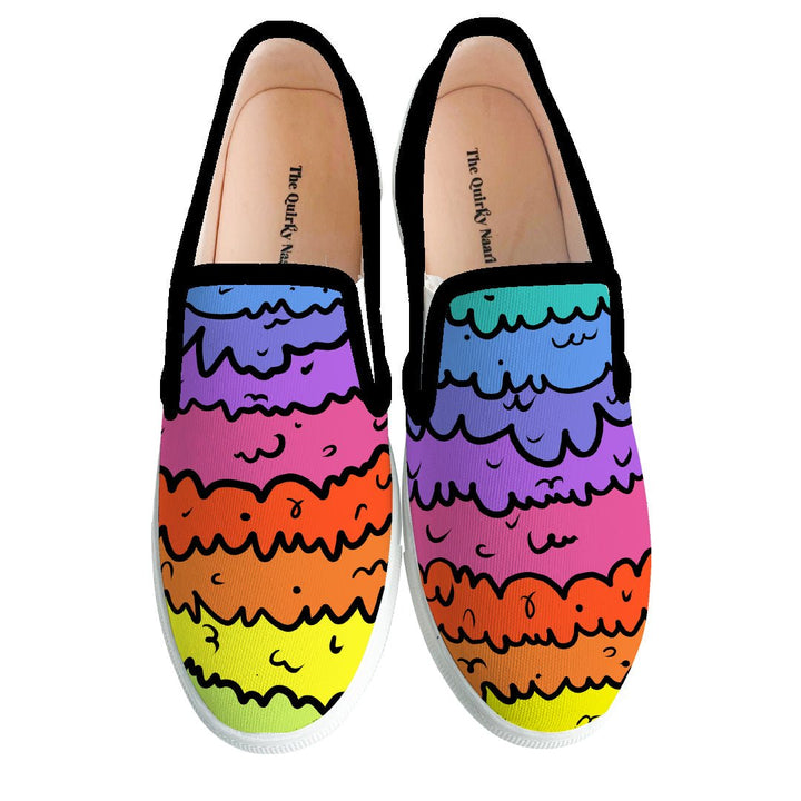 Color Melting Slipons - The Quirky Naari