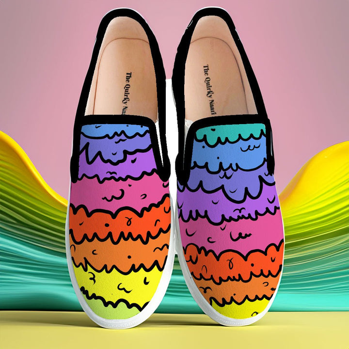 Color Melting Slipons - The Quirky Naari