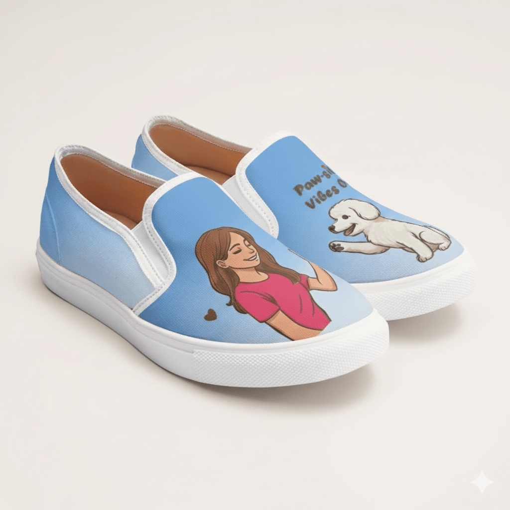 Dog Mom Slipons - The Quirky Naari