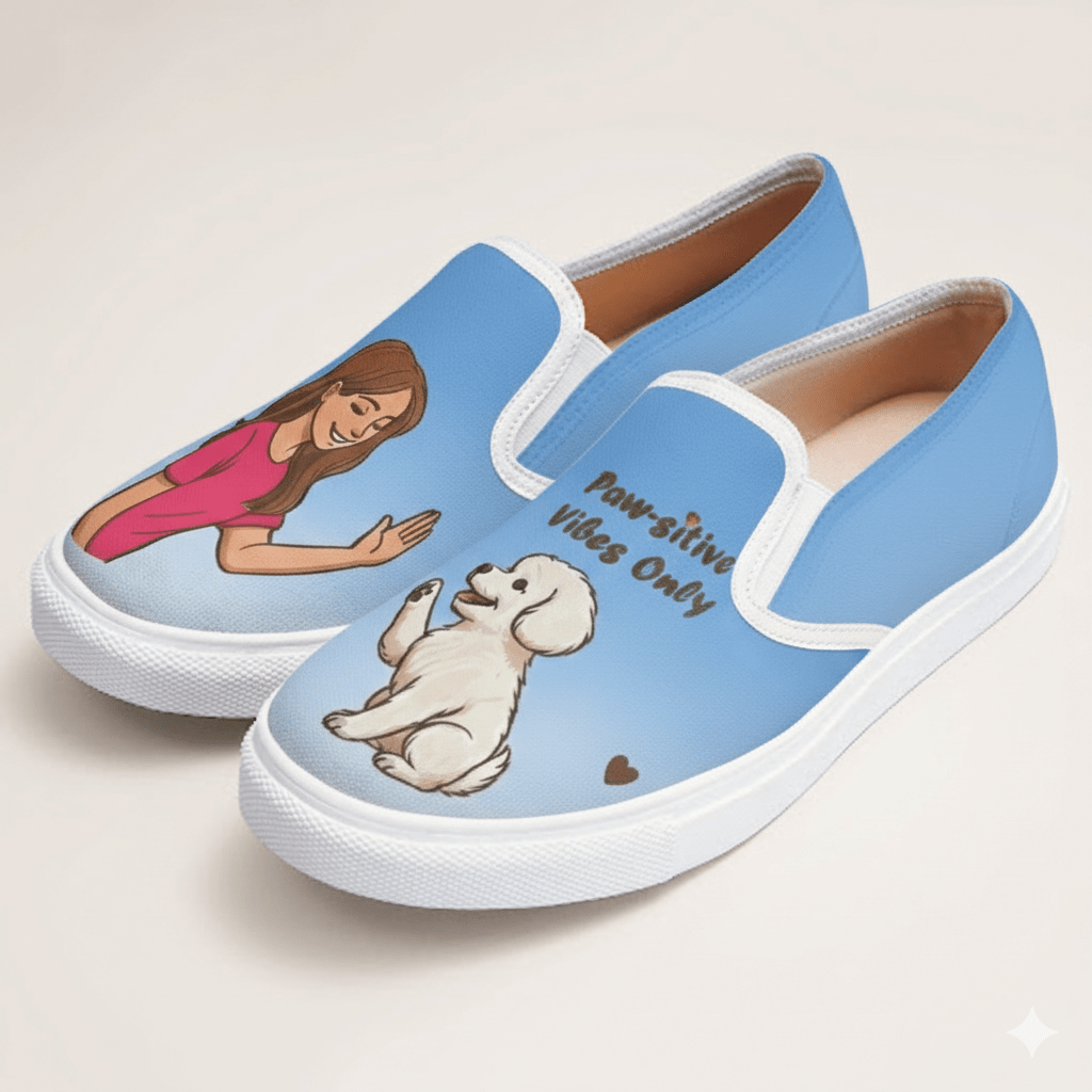 Dog Mom Slipons - The Quirky Naari