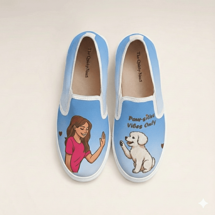 Dog Mom Slipons - The Quirky Naari