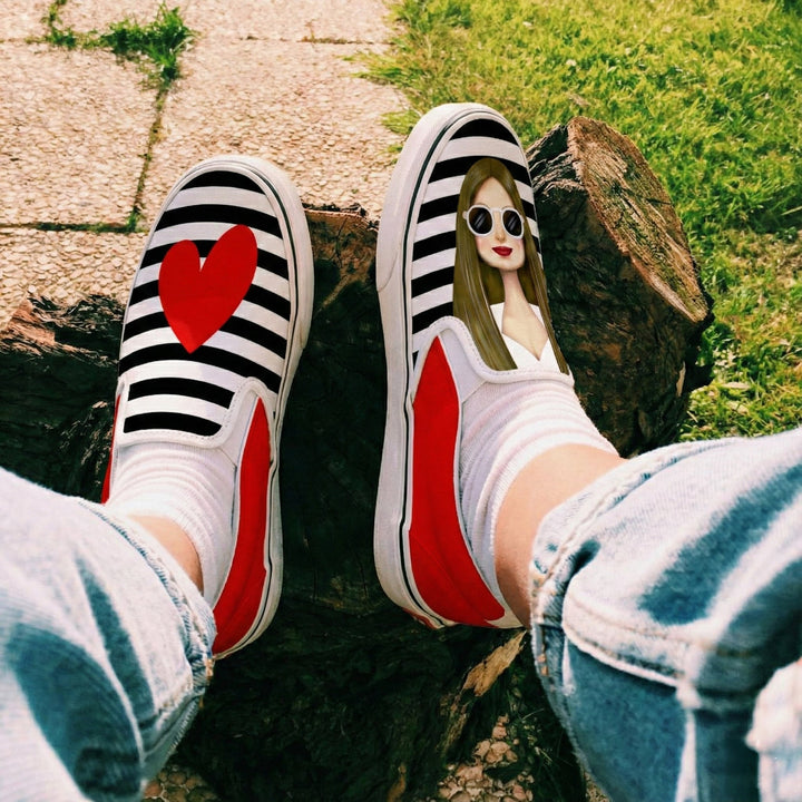 Fashionista Slipons - The Quirky Naari