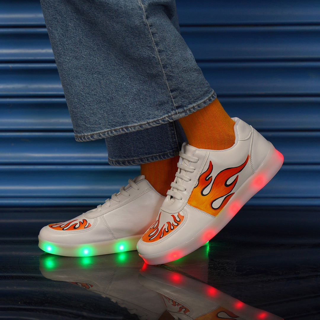 Fire Ball Sneakers - Light Me Up - The Quirky Naari