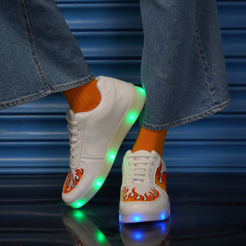 Fire Ball Sneakers - Light Me Up - The Quirky Naari