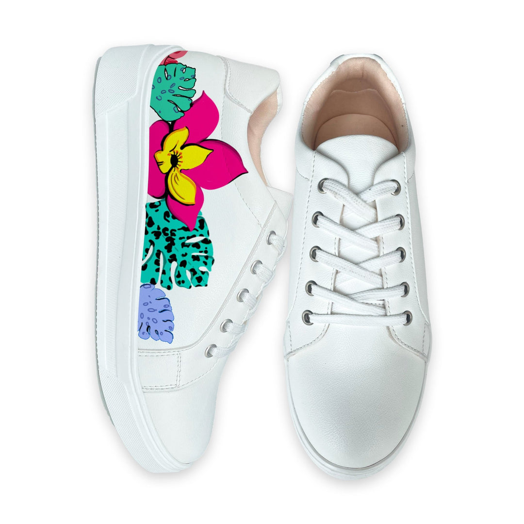 Floral Paradise Sneakers - The Quirky Naari