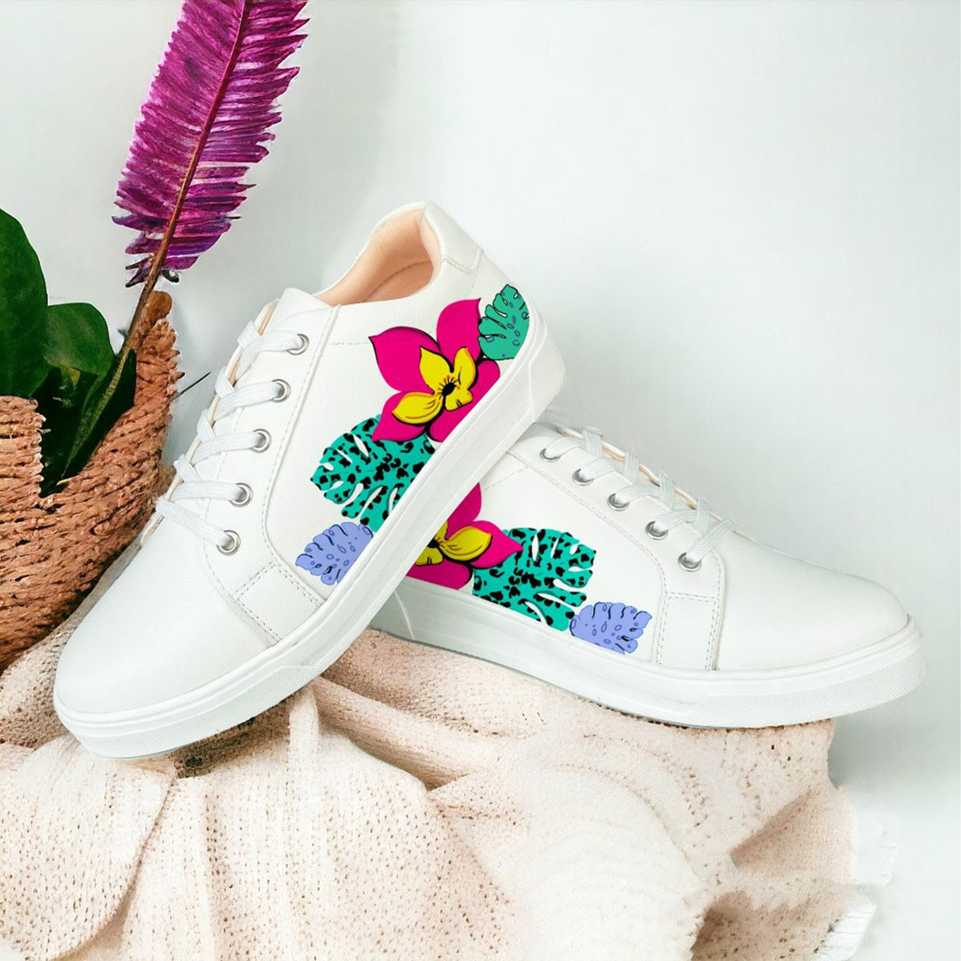 Floral Paradise Sneakers - The Quirky Naari
