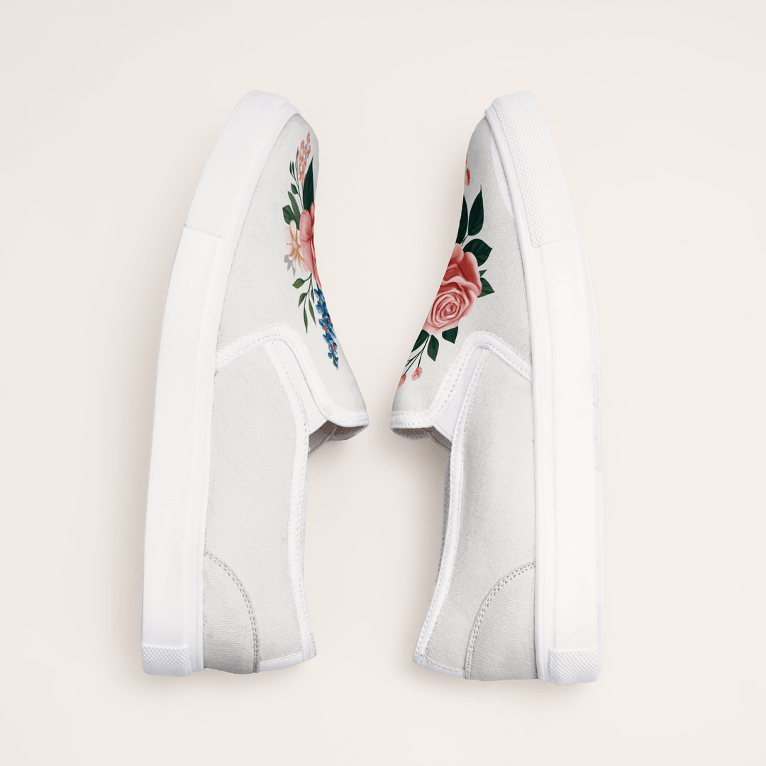 Flower Power Slipons - The Quirky Naari