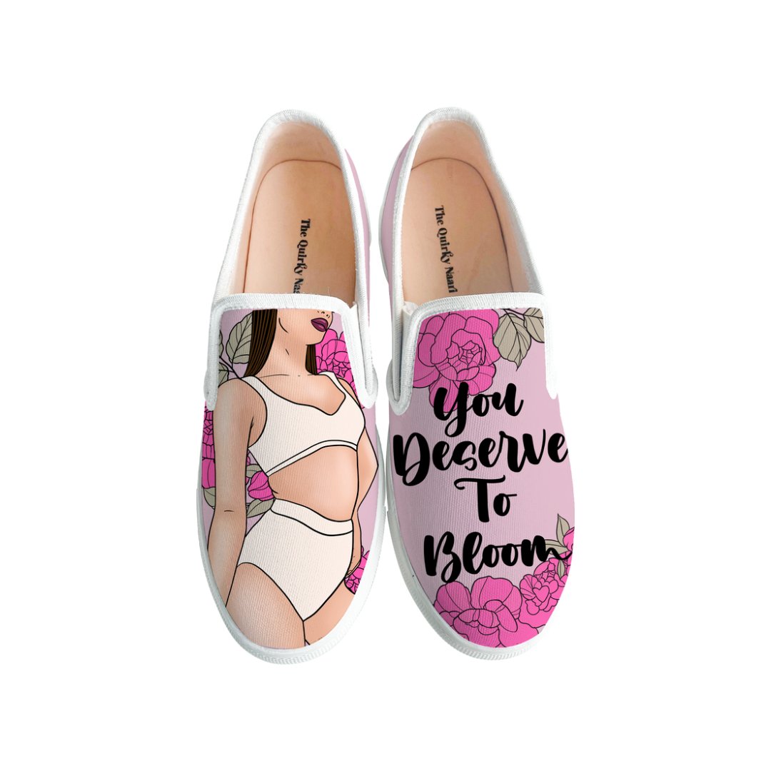 Forever Bloom Slipons - The Quirky Naari