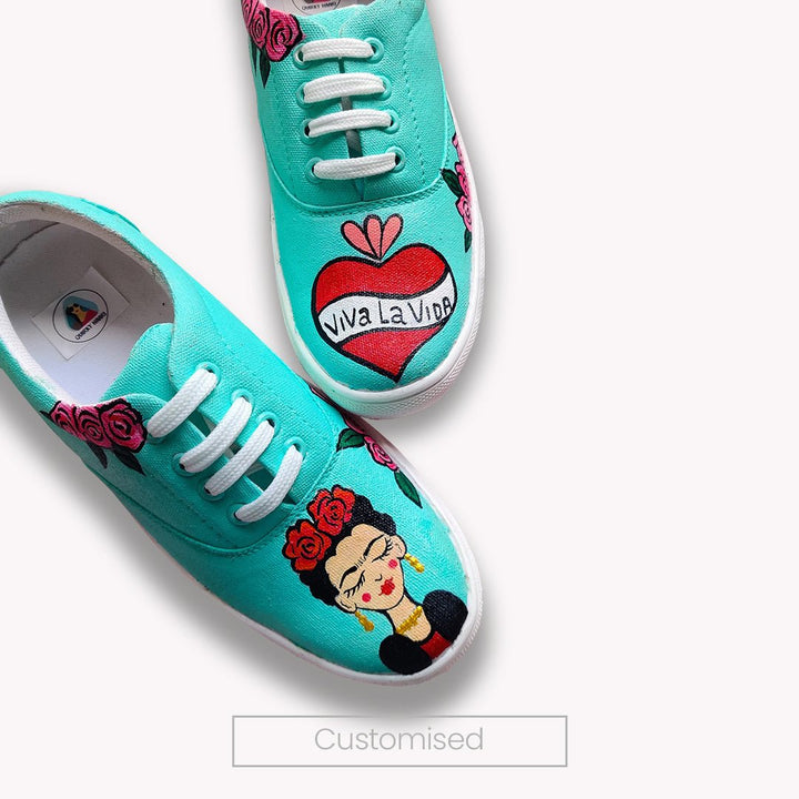 Frida Sneakers in Mint - The Quirky Naari